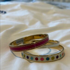 Kate Spade Elegant Gold and Multicolor Bangle Set